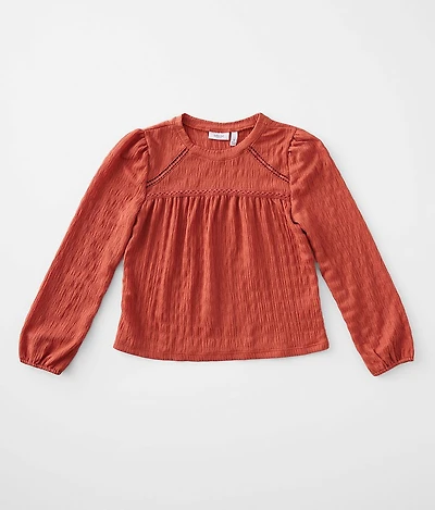 Girls - Crinkle Knit Top