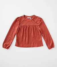 Girls - Crinkle Knit Top