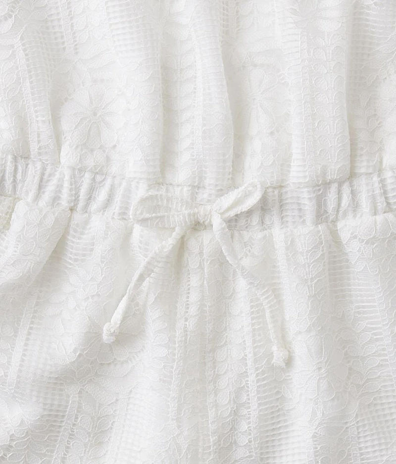 Girls - Flutter Lace Romper