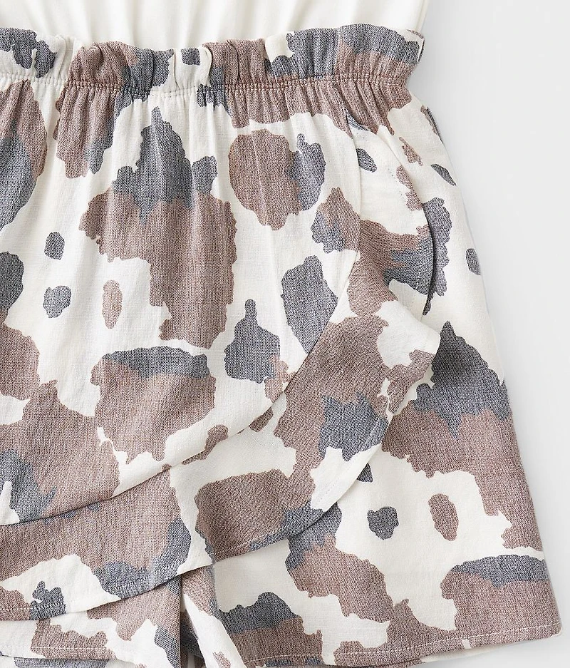 Girls - Cow Print Romper