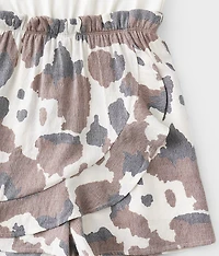 Girls - Cow Print Romper