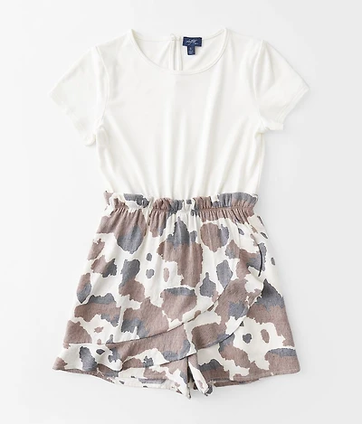 Girls - Cow Print Romper
