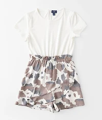 Girls - Cow Print Romper