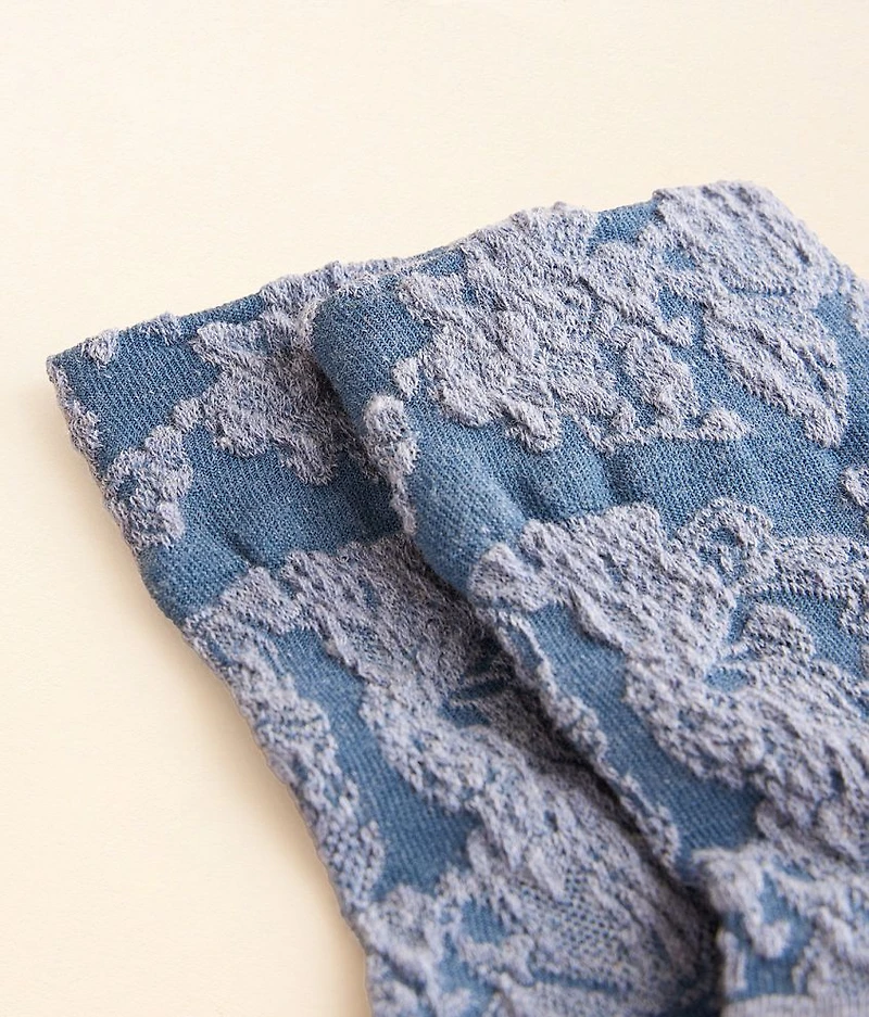 Floral Jacquard Socks