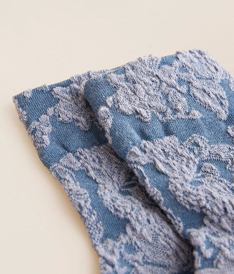 Floral Jacquard Socks