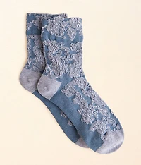 Floral Jacquard Socks