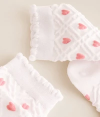 Textured Heart Socks