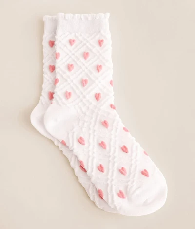 Textured Heart Socks