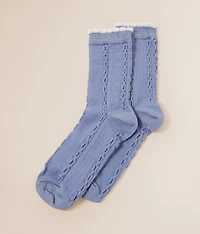 Textured Crew Socks