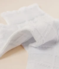 Textured Quarter Socks