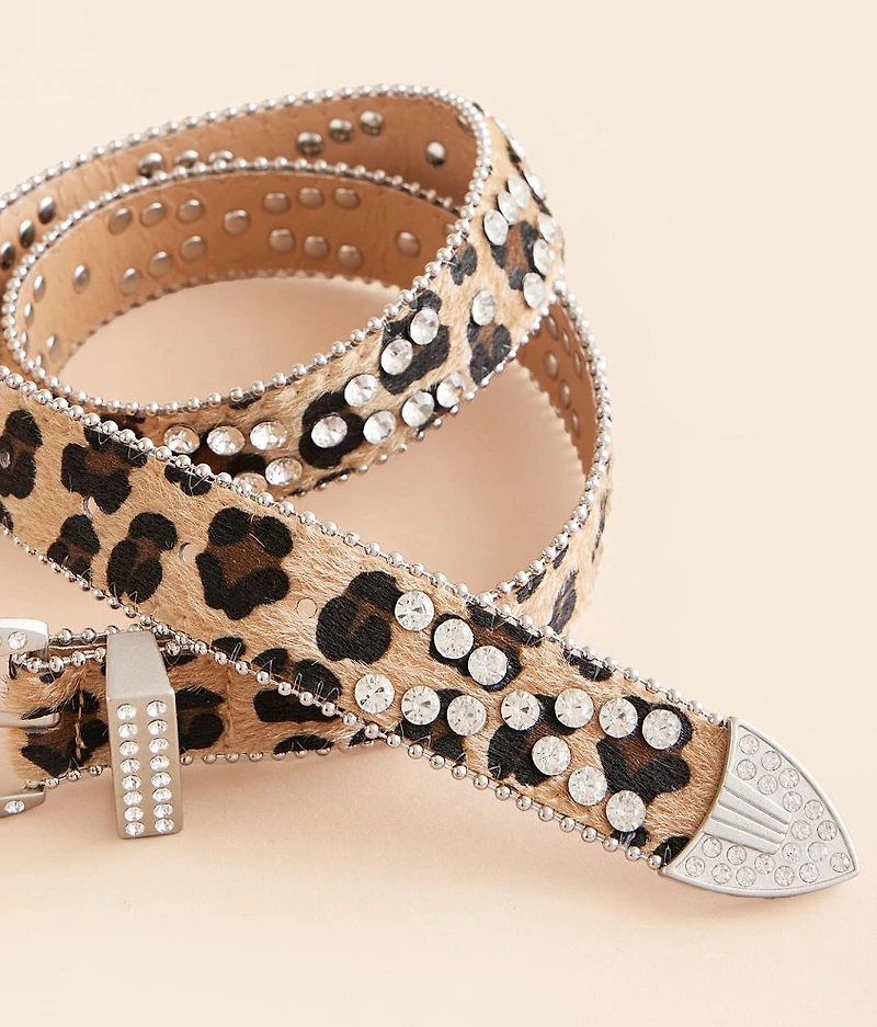 Leopard Glitz Belt