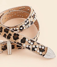 Leopard Glitz Belt