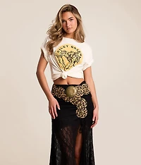 Leopard Grommet Belt