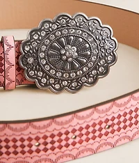 Checkered Glitz Belt