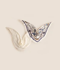 2 Pack Crinkle Fashion Scarf Set