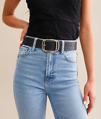 Mixed Metal Buckle Belt