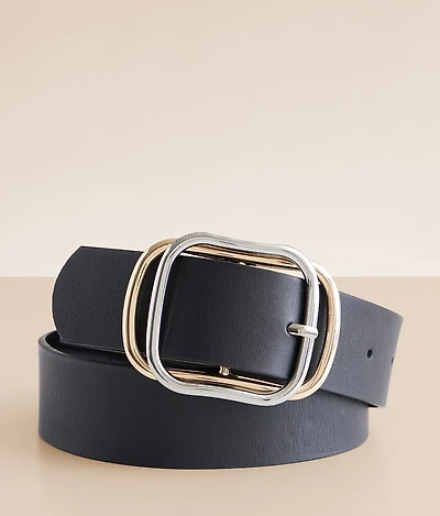 BKE Mixed Metal Buckle Belt