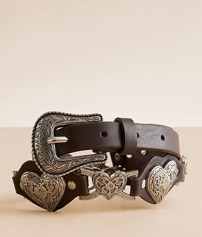 Engraved Heart Belt