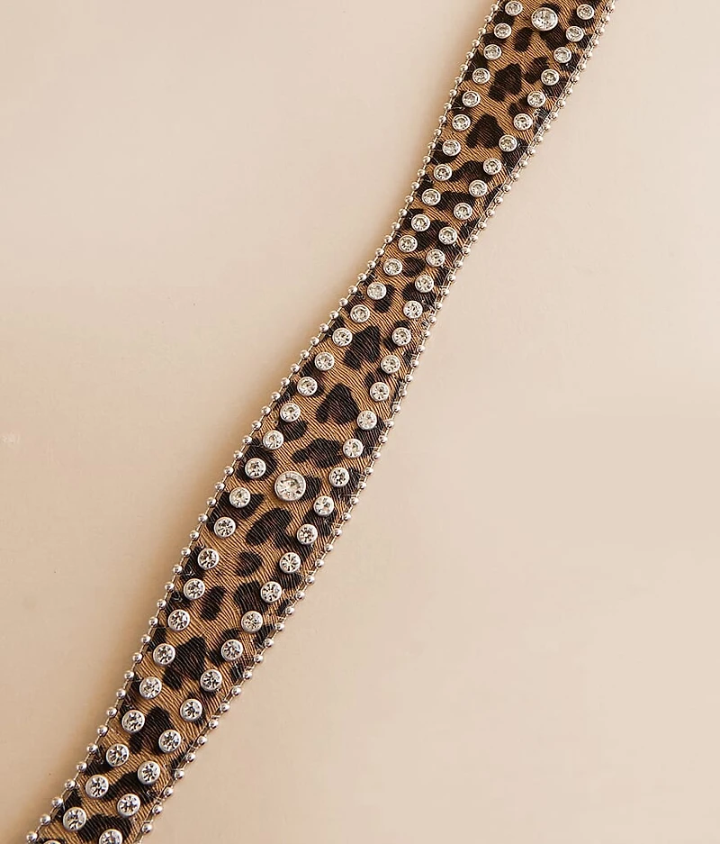 Leopard Glitz Belt