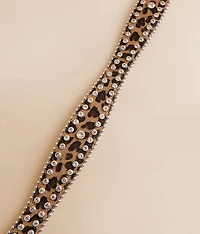 Leopard Glitz Belt