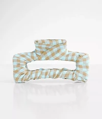Plaid Wrapped Hair Claw Clip
