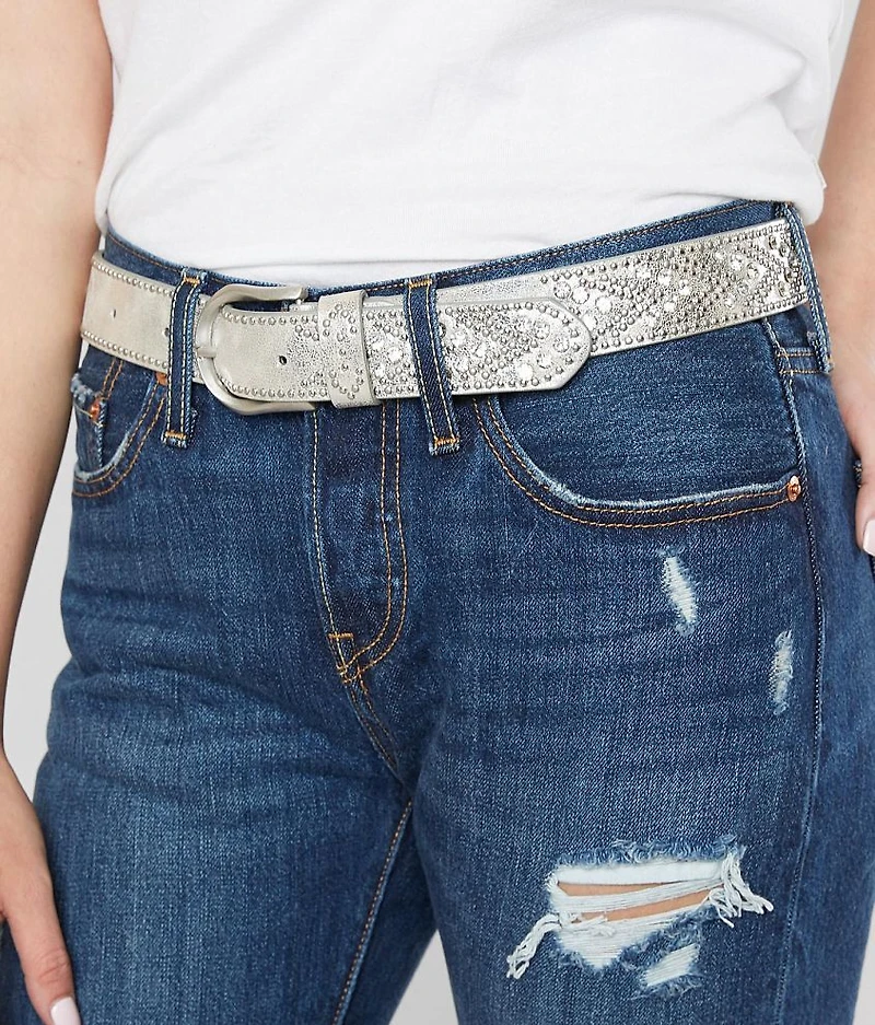 Metallic Chevron Belt