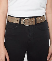 Circular Studded Glitz Belt
