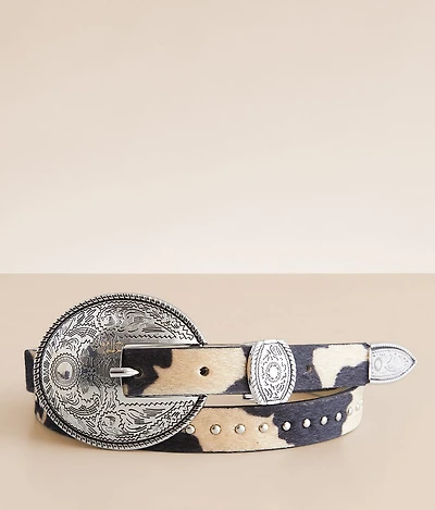 Western Cow Print Belt