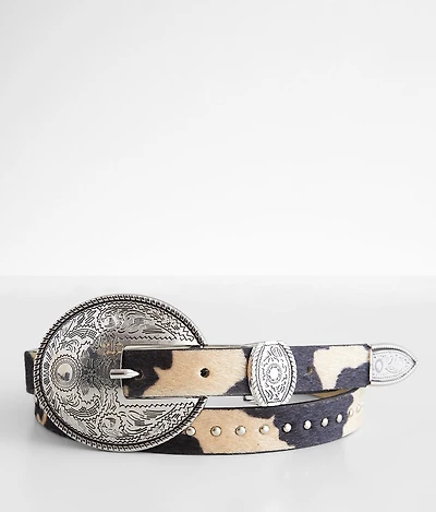 Western Cow Print Belt