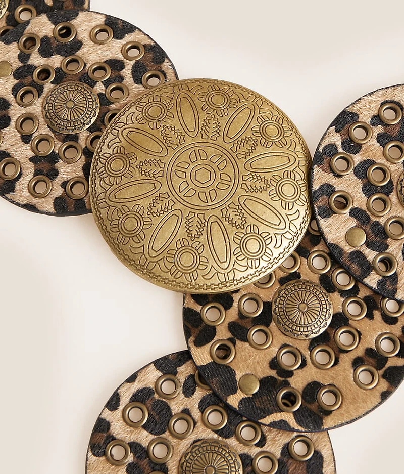 Leopard Circle Belt
