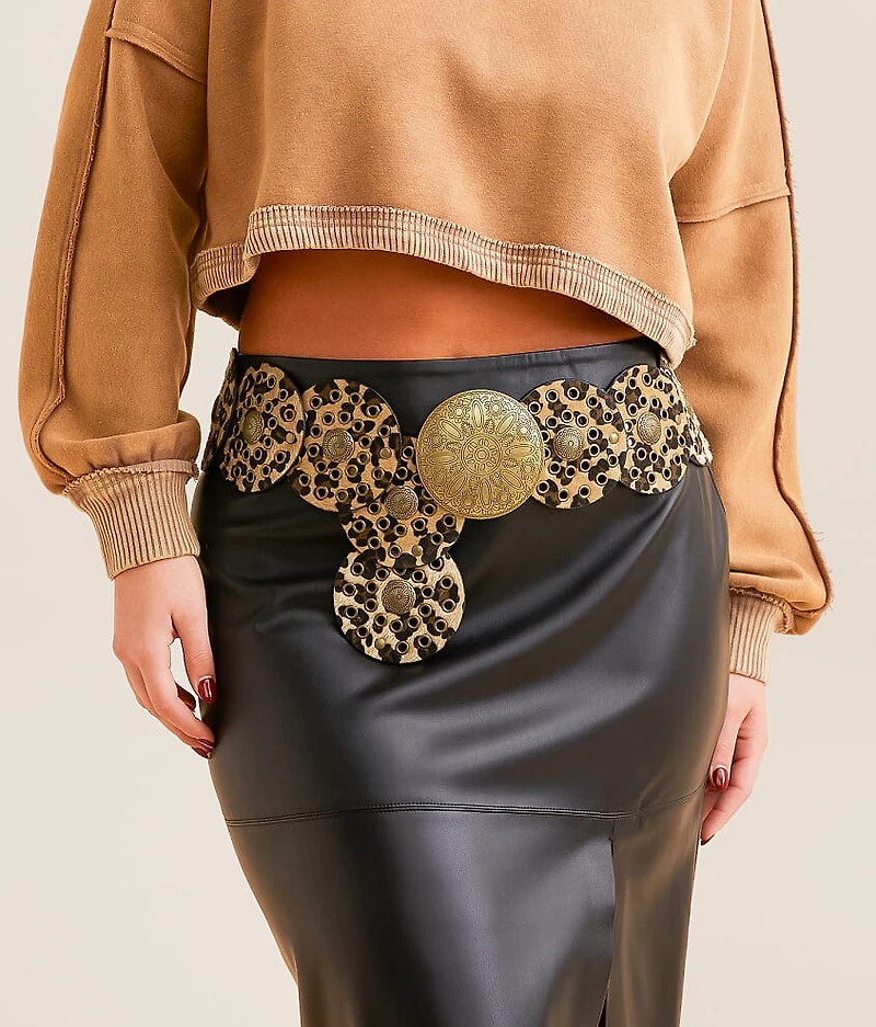 Leopard Circle Belt