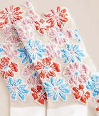 Floral Crew Socks