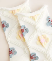 Floral Crew Socks