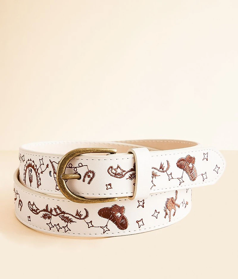 Western Embroidered Belt