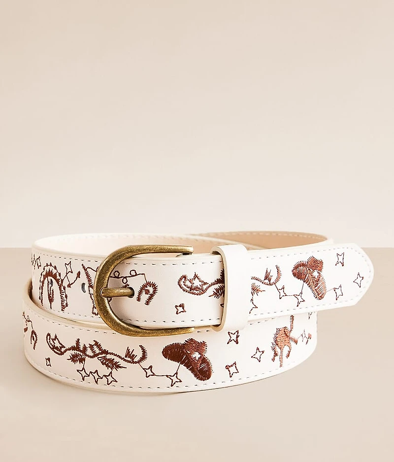 Western Embroidered Belt