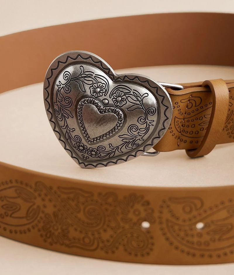 Paisley Heart Belt