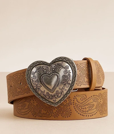 Paisley Heart Belt