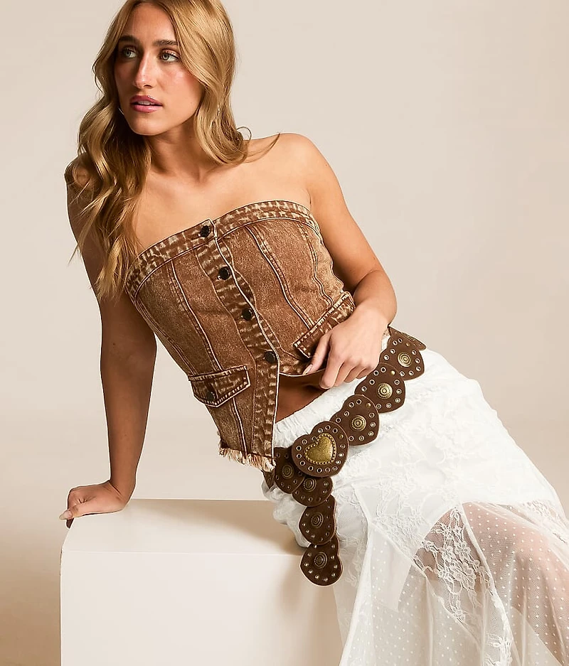Concho Heart Belt