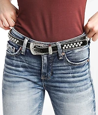 Glitz Skinny Western Belt