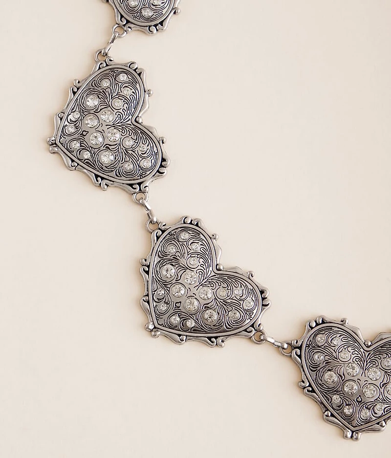Heart Glitz Concho Belt