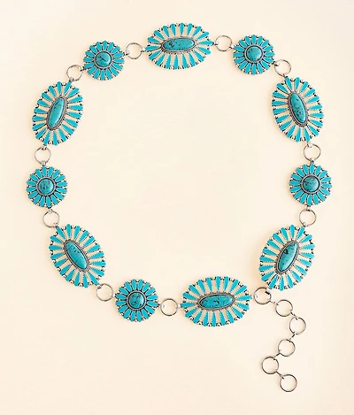 Western Turquoise Chain Belt