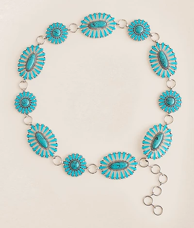 Western Turquoise Chain Belt