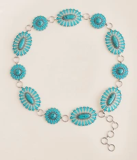 Western Turquoise Chain Belt