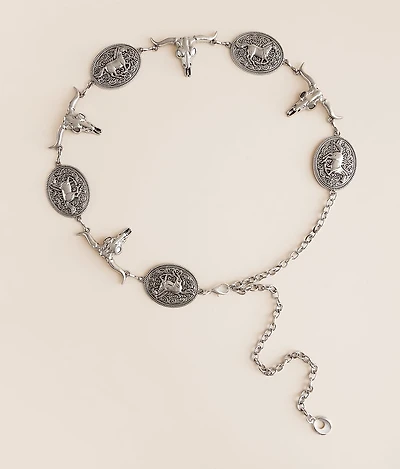 BKE Steer Head Concho Belt