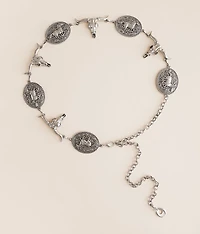 BKE Steer Head Concho Belt