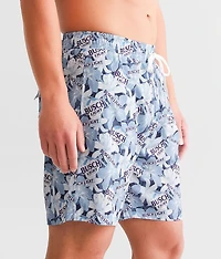 Busch Light® Floral Stretch Swim Trunks