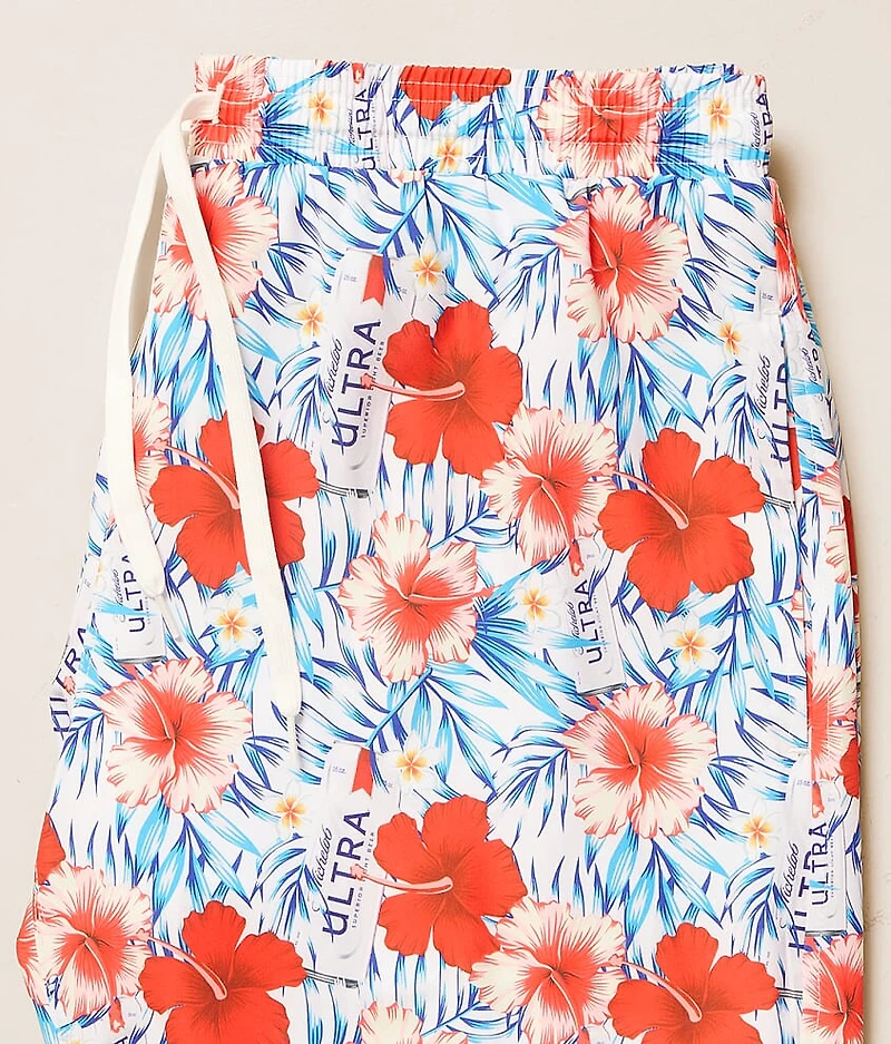 Michelob Ultra Hawaiian Stretch Swim Trunks