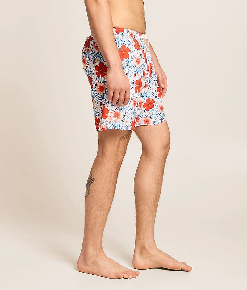 Michelob Ultra Hawaiian Stretch Swim Trunks