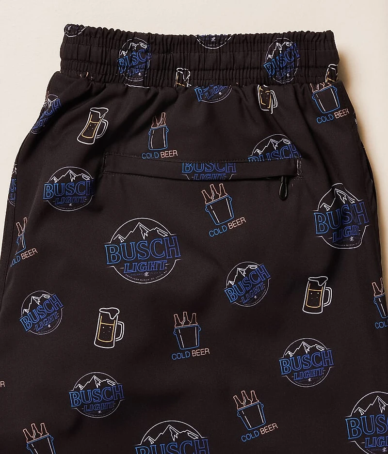 Busch Light Neon Stretch Swim Trunks