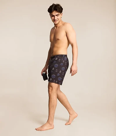 Busch Light Neon Stretch Swim Trunks